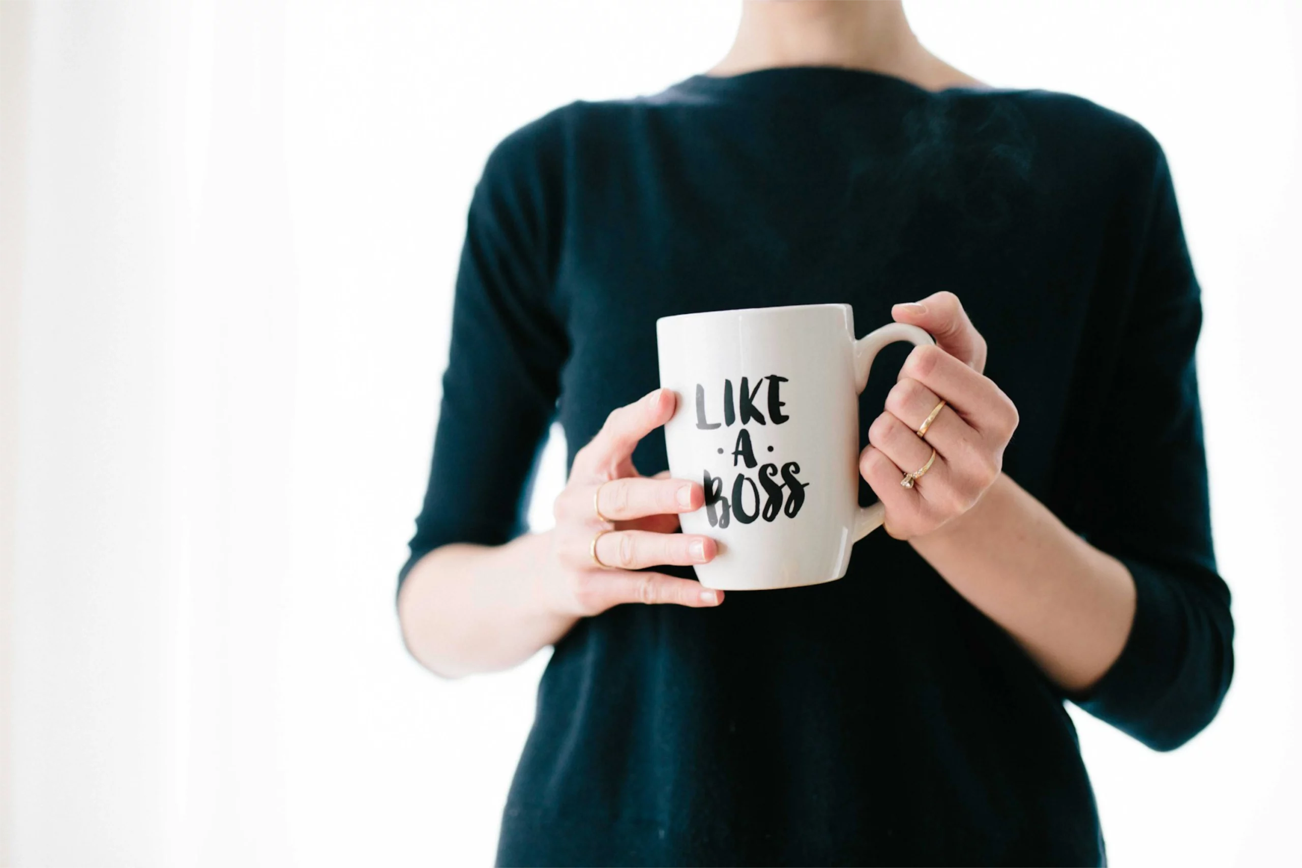 Like a Boss cup, image by Brooke Lark, Unsplash